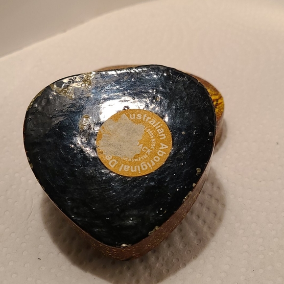 Australian Aboriginal Painted Trinket Box - Picture 6 of 6